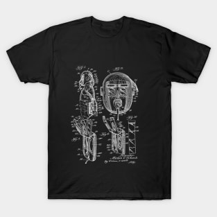 Gas Mask Vintage Patent Hand Drawing T-Shirt